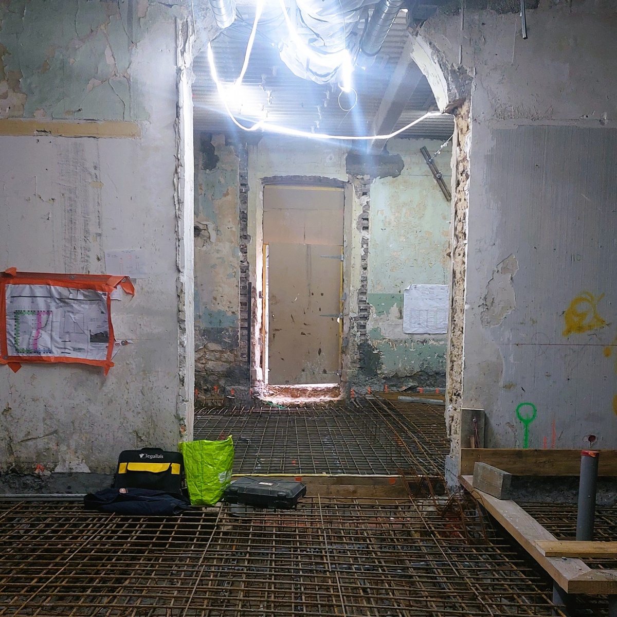 Consolidation des fondations et de la dalle basse